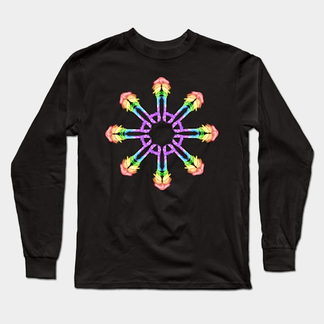 Rainbow Star Long Sleeve T-Shirt by Meo Design